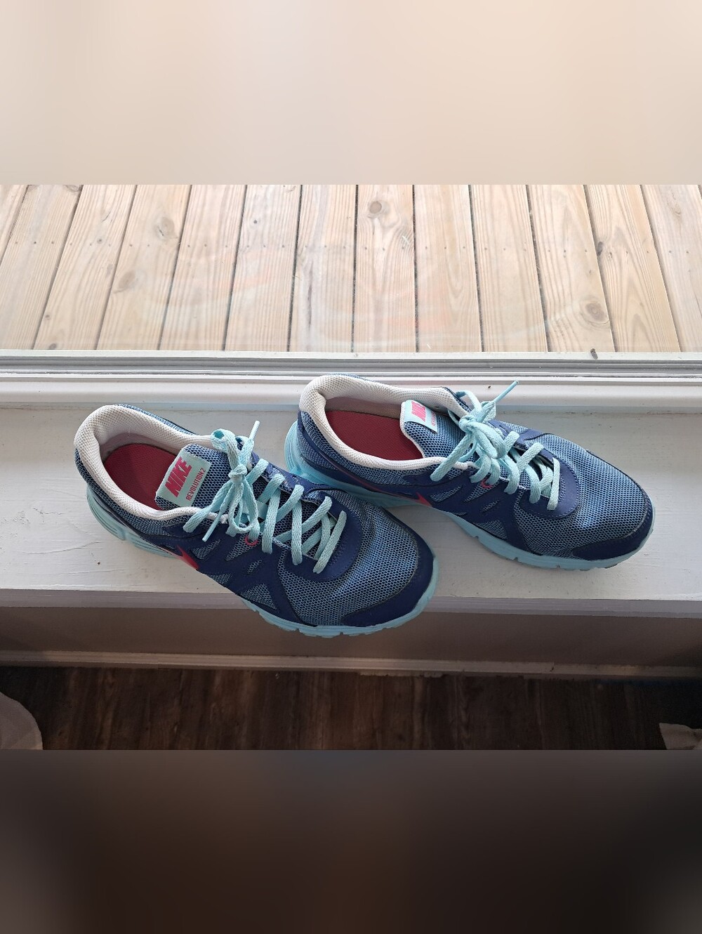 Nike Blue and Light Blue Women's/youth Running Sneakers